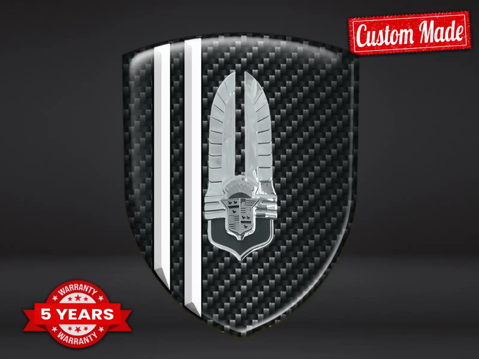 Cadillac Emblemas Resina Acabado Drift Pegatinas Premium Cúpula